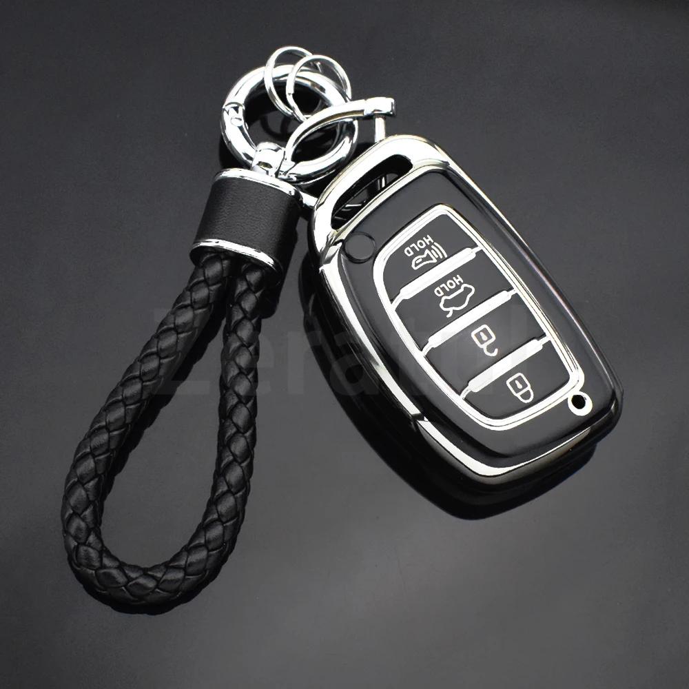 For Hyundai Ix25 Ix35 Ix45 I10 I20 I30 I40 Tucson Sonata Fe Creta Verna Solaris Mistra Elantra Accent Tpu Car Key Case Cover