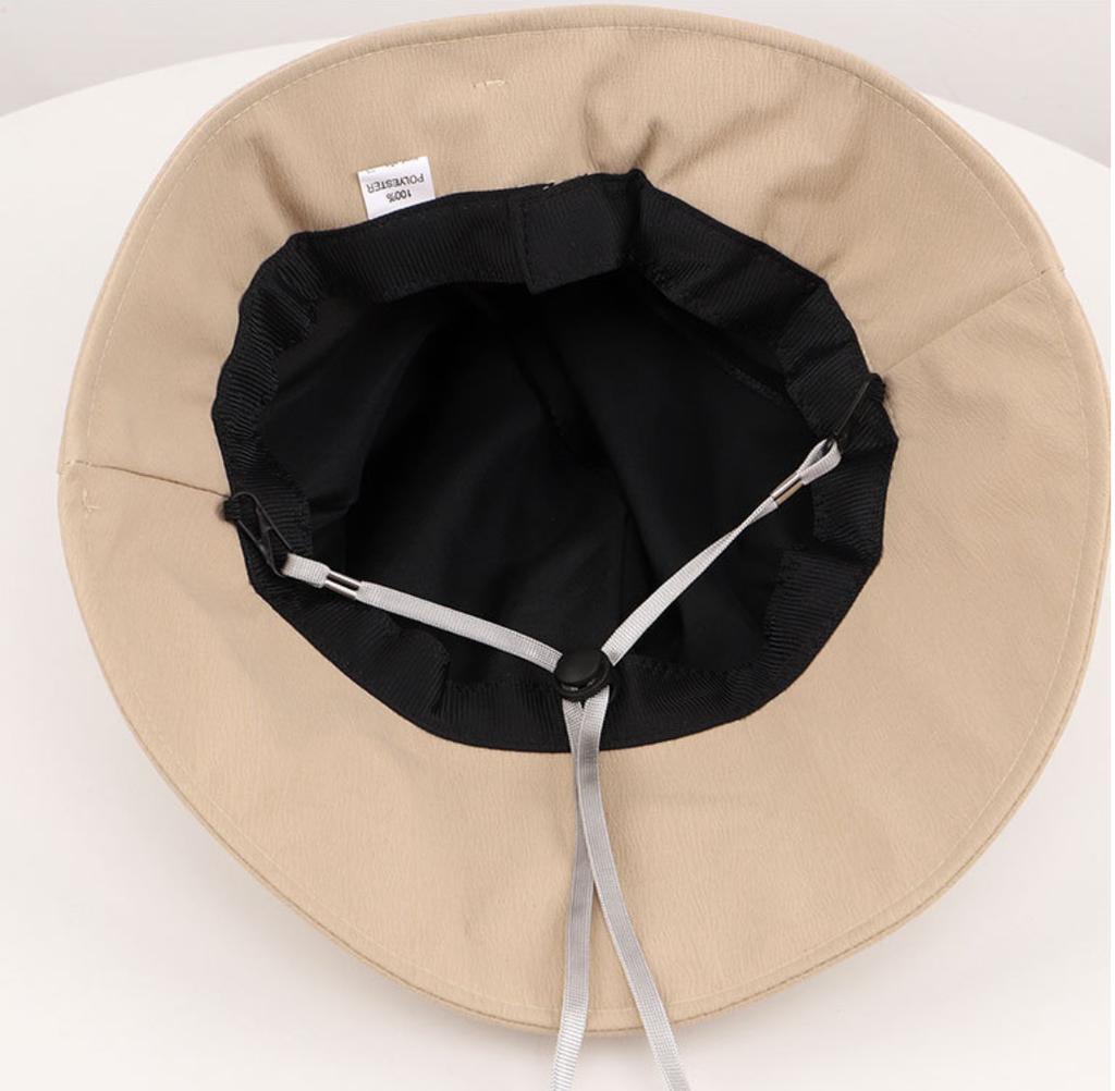 Women's Solid Color Foldable Bucket Hat Wide Brim Sunscreen Spring Summer Fisherman Cap Female Sun Hat