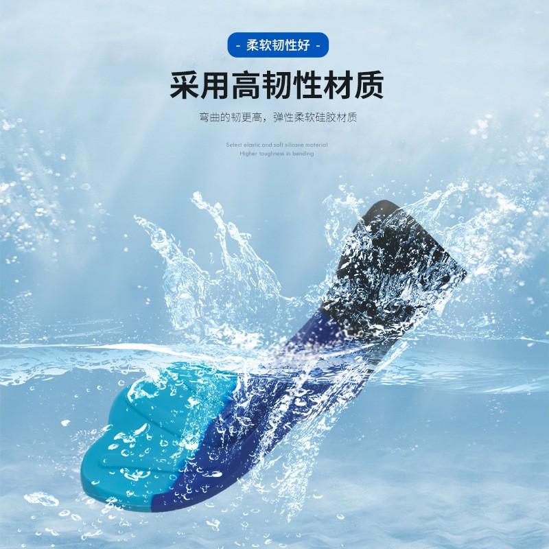 Adult Training Swim Fins Freestyle Backstroke Butterfly Kick Silicone Flexible Fin Pool Ocean Diving Swimming