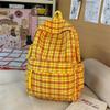 Plaid Student Schoolbag Women's Lightweight Large Capacity Backpack