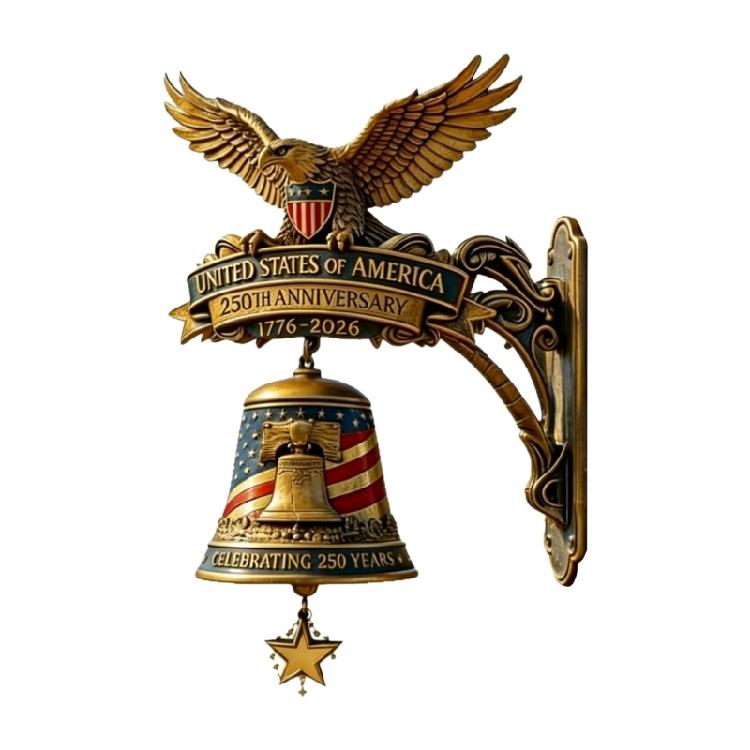 

Patriotic Doorbell 250Th Anniversary Commemorative Doorbell 250Th Anniversary Bells for Front Door,Porch,Home Decoration 1