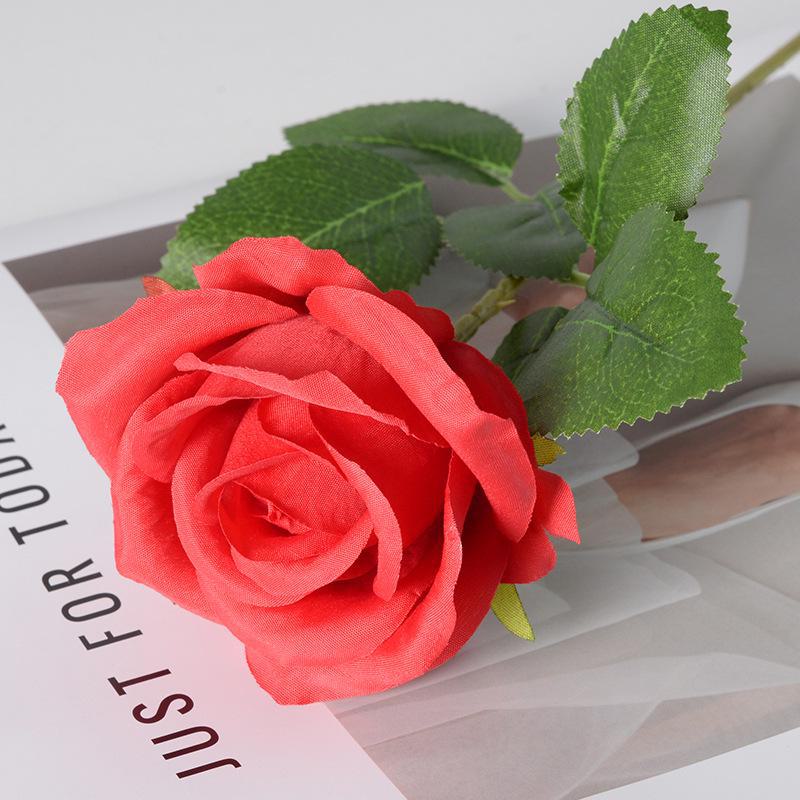 Artificial Silk Rose Bouquet for Wedding and Home Decoration