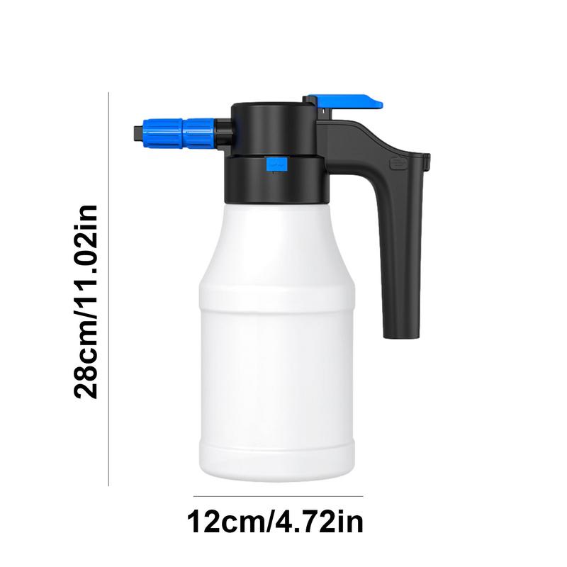 Electric Car Foam Sprayer Rechargeable High Pressure Washer Bottle 1.5L Wide-Angle Spray Car Washer For Vehicle Cleaning