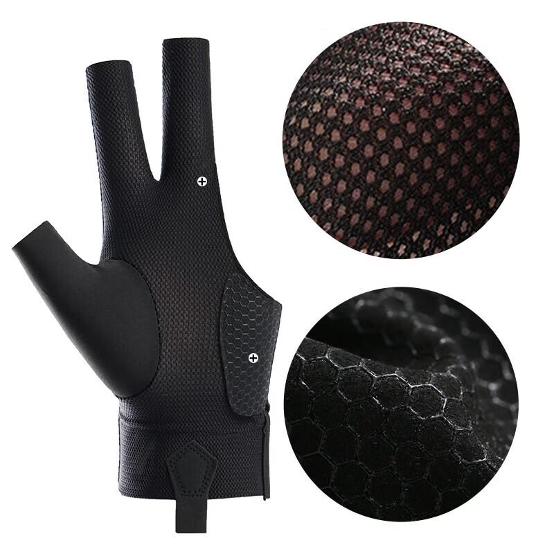 WEZHO Men s Thin 3-Finger Breathable Billiard Glove