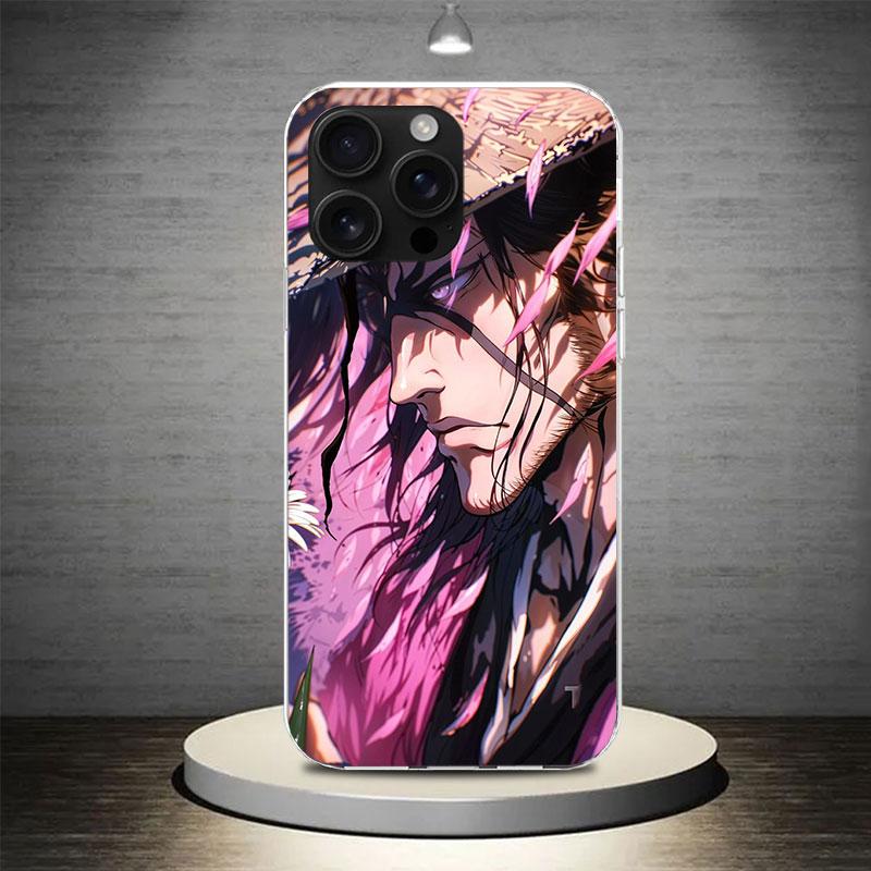 Bleach Kyoraku Shunsui Phone Case Cover For iPhone 17 Air 16E 16 15 14 Plus 13 Mini 12 Pro Max 11 7 SE 8 Soft Pattern Coque Fund
