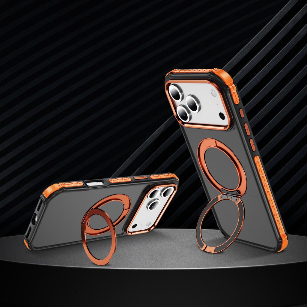 For iPhone 17 Pro Case Compatible with MagSafe Skin Touch Airbag Anti Drop TPU+PC Phone Cover