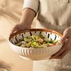 9 zoll Große Ramen Schüssel Keramik Nudel Suppe Schüssel Chinesische Küche Geschirr Porzellan Floral Rattan