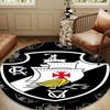 Football Club Emblem Round Rug for Livingroom,Bedroom, Palyroom, Chair Rug, Area rug, Circle Carpet, Large Size Fan Christmas gift