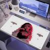 Dark Red Portrait Girl Mousepads Large Extended Deskmat Non-Slip Rubber Keyboard Mat Anime Mouse Pad For Gaming Desktop Office