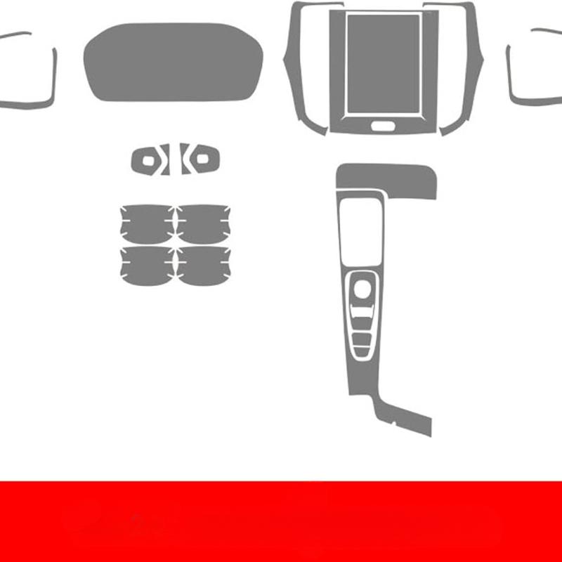 For Volvo S60 - Accessories Interior Thin Film Transparent TPU Protective Film Anti-Scratch Sticker