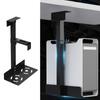 PC Case Holder Adjustable Metal Under Desk CPU Holder Bracket For Home Office And Gaming Setups Enhances Legroom