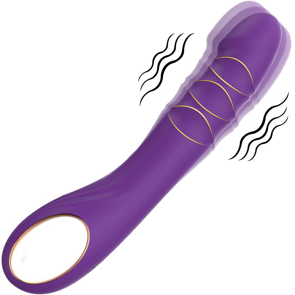 Dildo Thrusting Vibrator G pot Clitoral Anal Stimulator with 10 Thrusting Vibrating Modes Adult Sex Toy for Women Couples