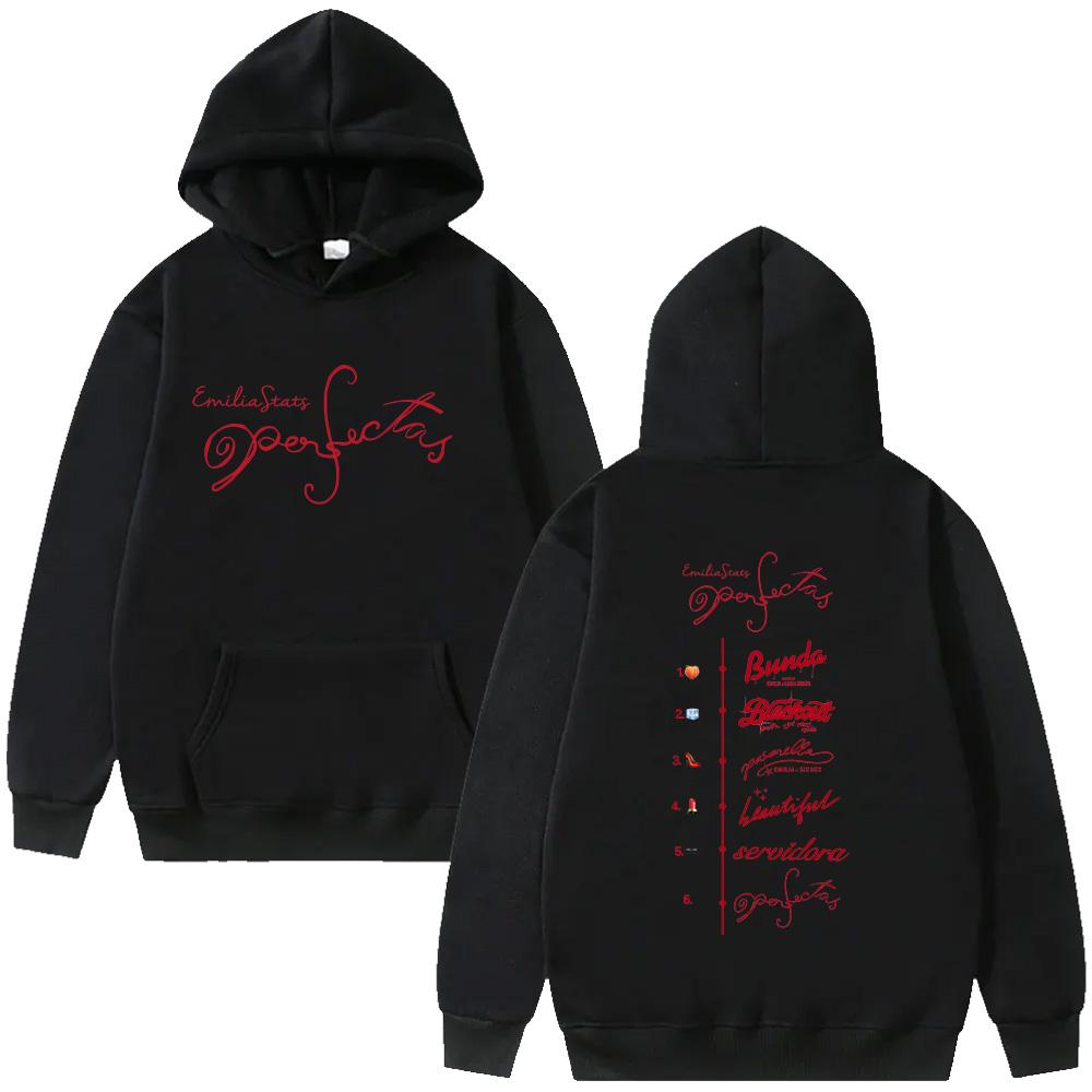 Emilia Mernes Perfectas Graphic Hoodie Perfectas Emilia Fashion Hoody Man Woman Long Sleeve Sweatshirt Hip Hop Aesthetics Hoody