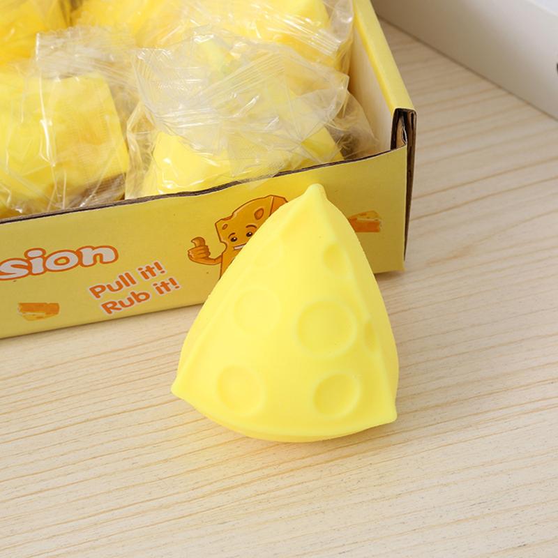 Cheese Squishies Toy Slow Rising Stress Relief Fidget Toy For Adults Anti-Anxiety Gifts Funny Squeeze Slow Rebound Toy