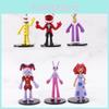 Cute Pvc Pomni Jax Rabbit Figure Circus Character Toy Model For Collectors