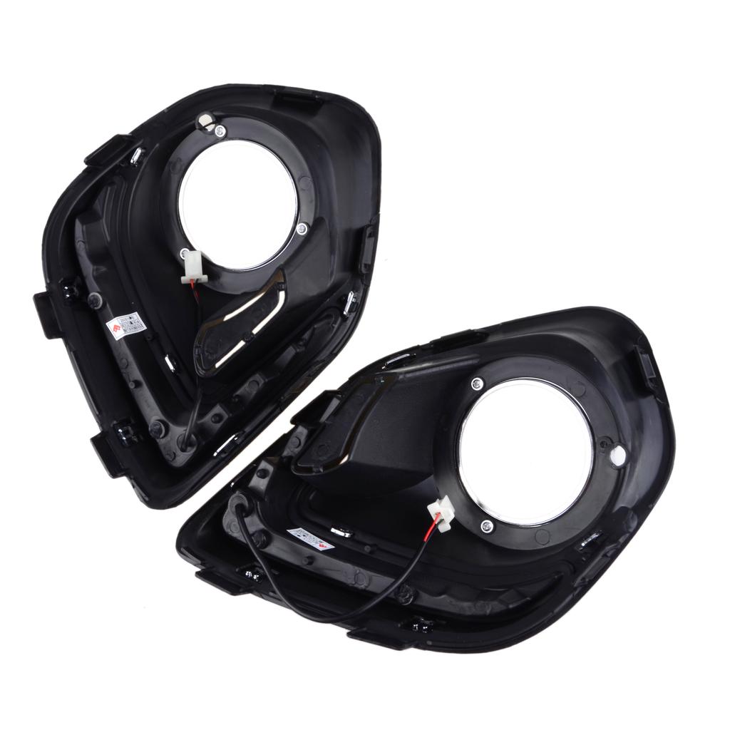 DRL Assembly Fog Light Frame Waterproof White Daytime Running Lights Fit for Mitsubishi Outlander ASX 2013-15 Car