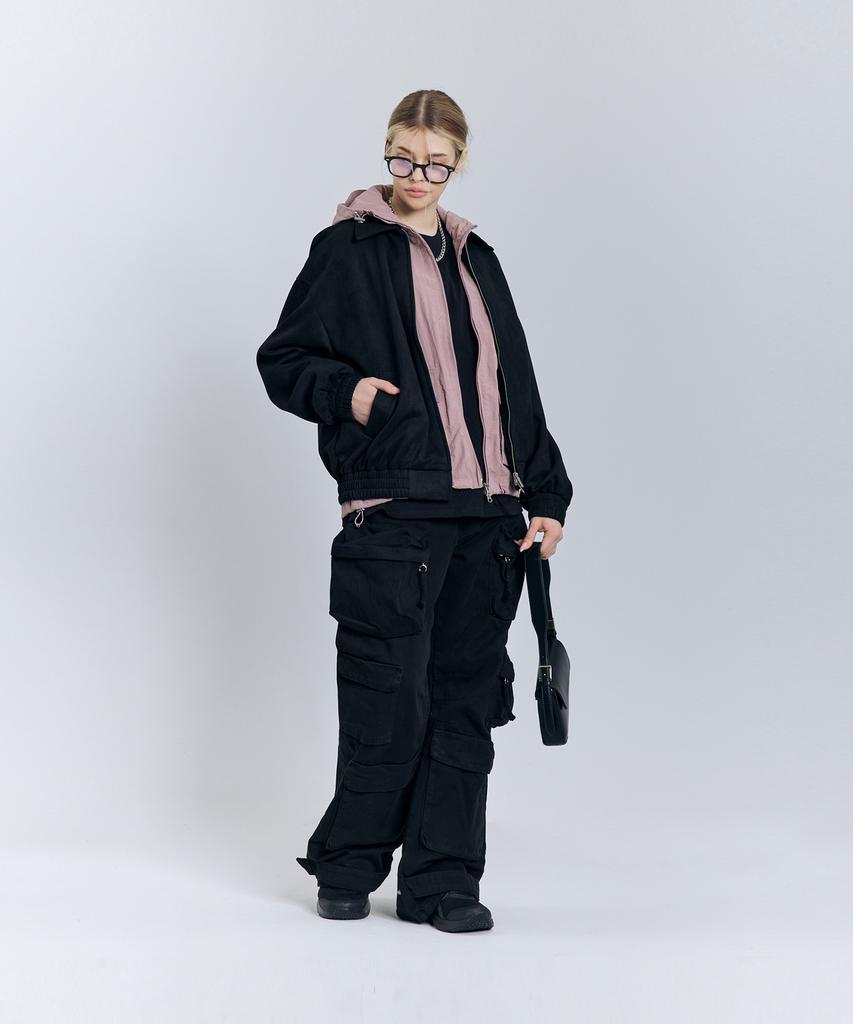 Standarderror 87-Stan009 [Renewal] Standard Blouson Suede Jacket Black (C Type)