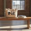 Beige Canvas Tote Bag With Cute Letter Print Large Capacity For Commute School Work Shopping