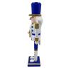 38 Cm Nutcracker Soldier Blue White Judaica Hanukkah Christmas Tabletop Decor Wooden Traditional Judaica Holiday Mantelpiece
