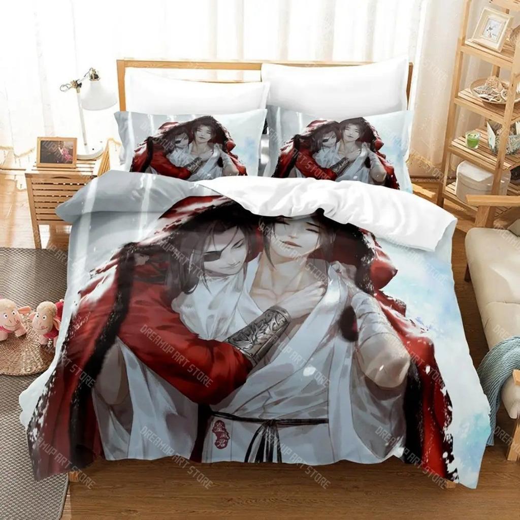 Heaven official’s blessing Bettwäsche-Set,Heaven official’s blessing Bettbezug Bequem Bett Einzelbett Doppelbett Full Size Anime