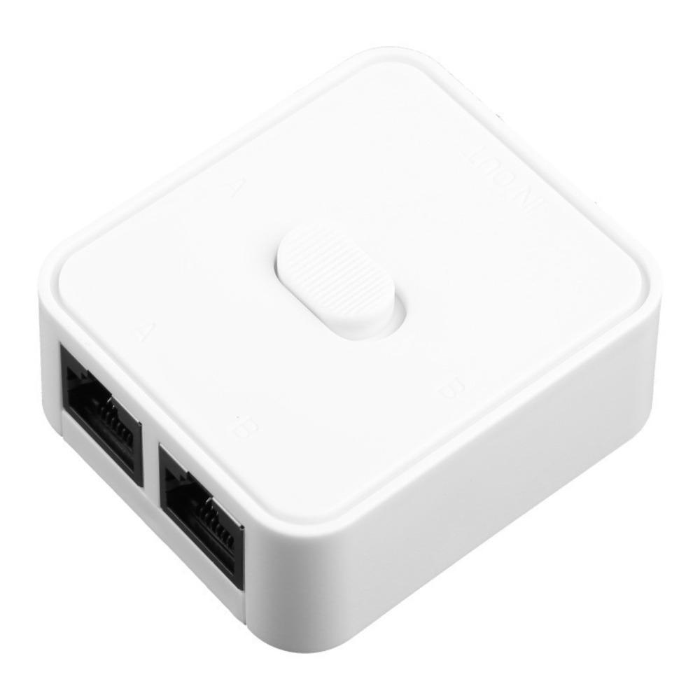RJ45 Gigabit Network Switcher Bidirectional Passive Ethernet Selector Home Network белый