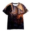 Amazons neues importiertes T-Shirt für Erwachsene und Kinder, Boot 3D-Digitaldruck lockere Kurzarm