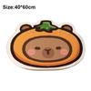 Kawaii Capybara Floor Mat Non-slip Water Absorption Bath Mat Soft Carpets Living Room Decor