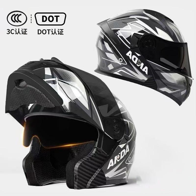 DOT Certified Motorcycle Helmets Men Women's Uncovering All Seasons Universal Riding Off-road Full AD Factory