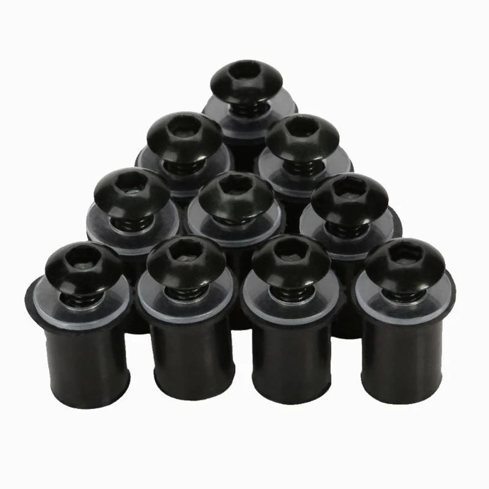 CNC Aluminum Motorcycle Fastener Motorcycle Windscreen Screw Windshield Bolts M5 Windscreen Nuts