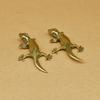 Vintage Copper Gecko Tea Set Small Ornaments Antique Brass Animal Figurines Tea Pet Desk Decorations Home Decor Accessories