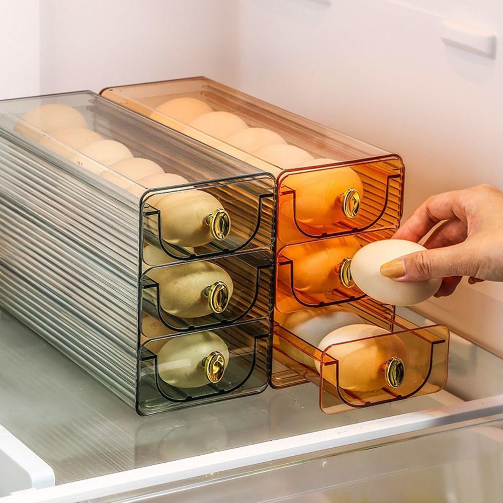 

Anti-fall Egg Holder Shockproof Eggs Tray Fresh-keeping Egg Storage Box Refrigerator