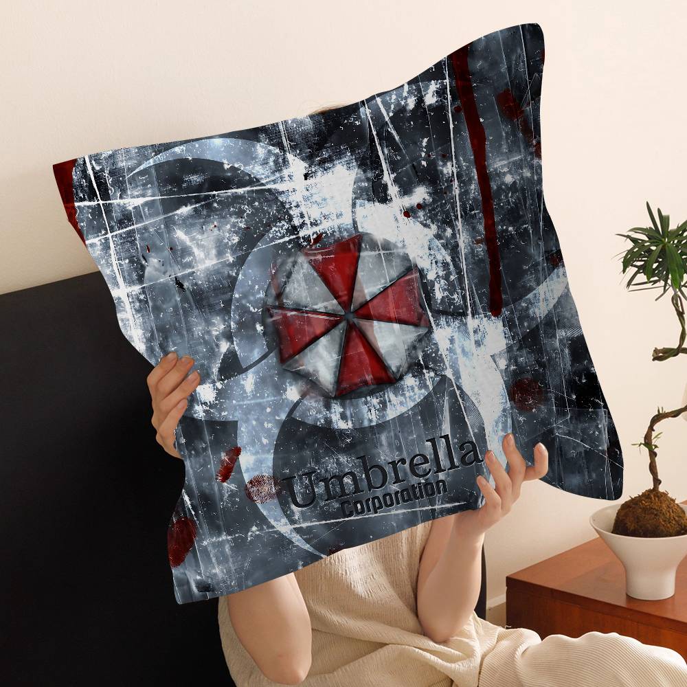 R-Resident E-Evil Umbrella Us Troopss Pillow Gift Home Office Decoration Pillow Bedroom Sofa Car Cushion Coverpillow Case