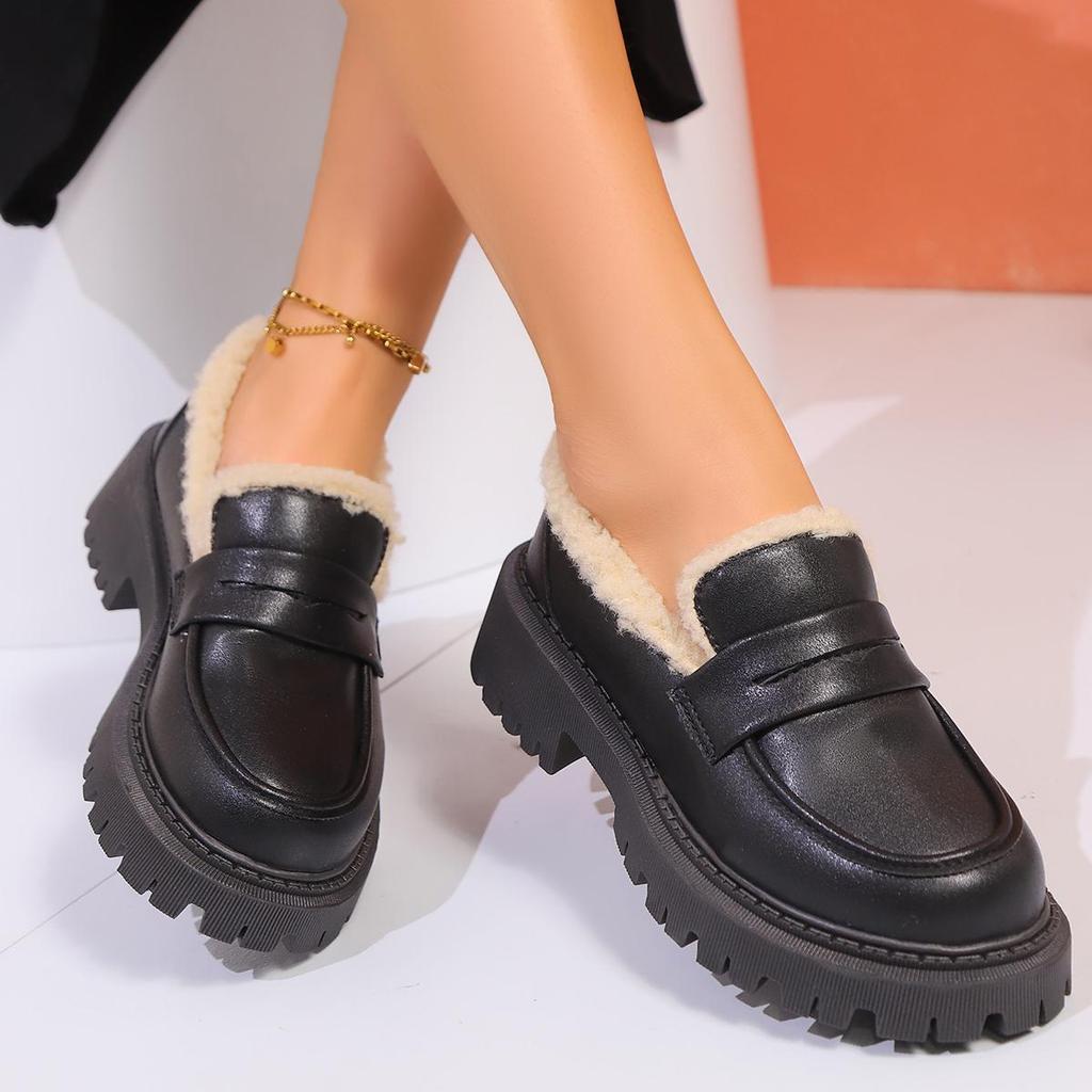 Women Sneakers Office Shallow Platform Snow Boots New Trend Plush Warm Women Shoes Winter Casual Cozy Walking Sneakers Women