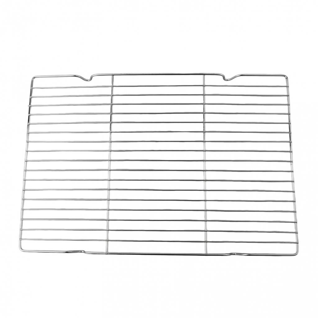 L*Stainless Steel Mat Net Grid Shape Rectangle Grill Grilling Mesh Net BBQ Tools