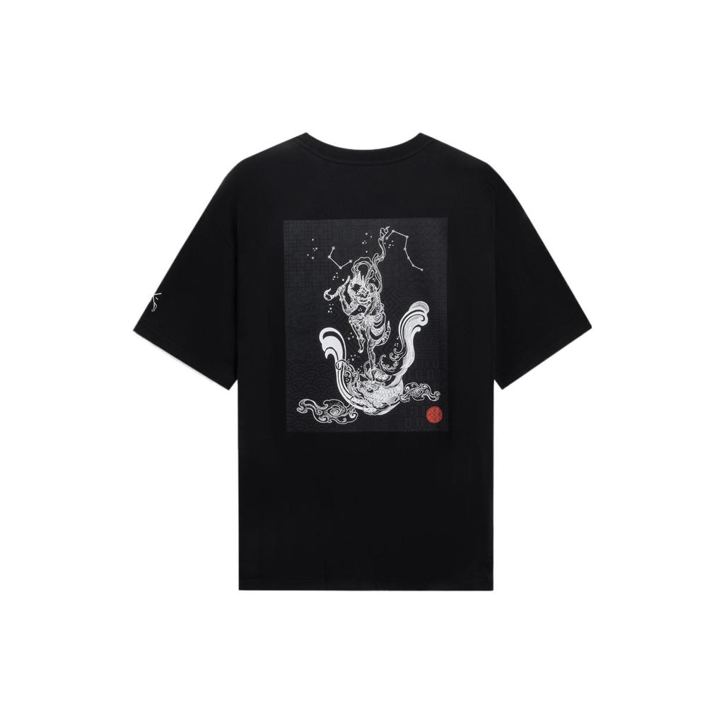 Li-Ning Way Of Wade Chinese Culture Graphic T-shirt 'Black' Men's AHSSD47-3
