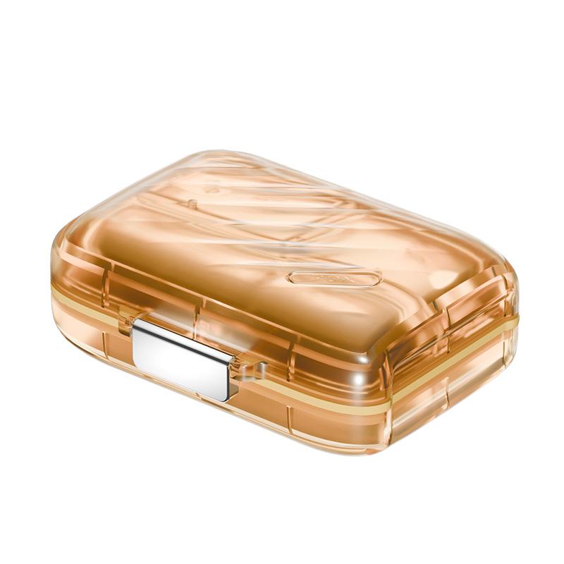 Portable Weekly Pill Box Waterproof And Moisture-Resistant Food-Grade Material 7-Compartment Storage Box Travel Pill Organizer