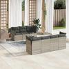 VidaXL Garden Lounge Set with Cushions 8 Pcs, Sofas with Adjustable Feet, Outdoor Furniture Set Patio Terrace, 3217282