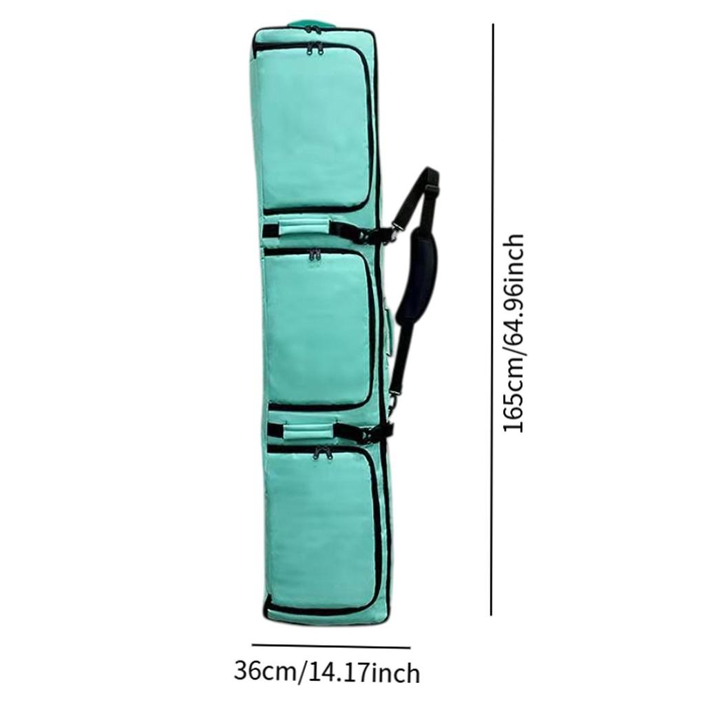 Ski Equipment Bag Snowboard Carrier Backpack With Wheels Waterproof Polyester Adjustable Size