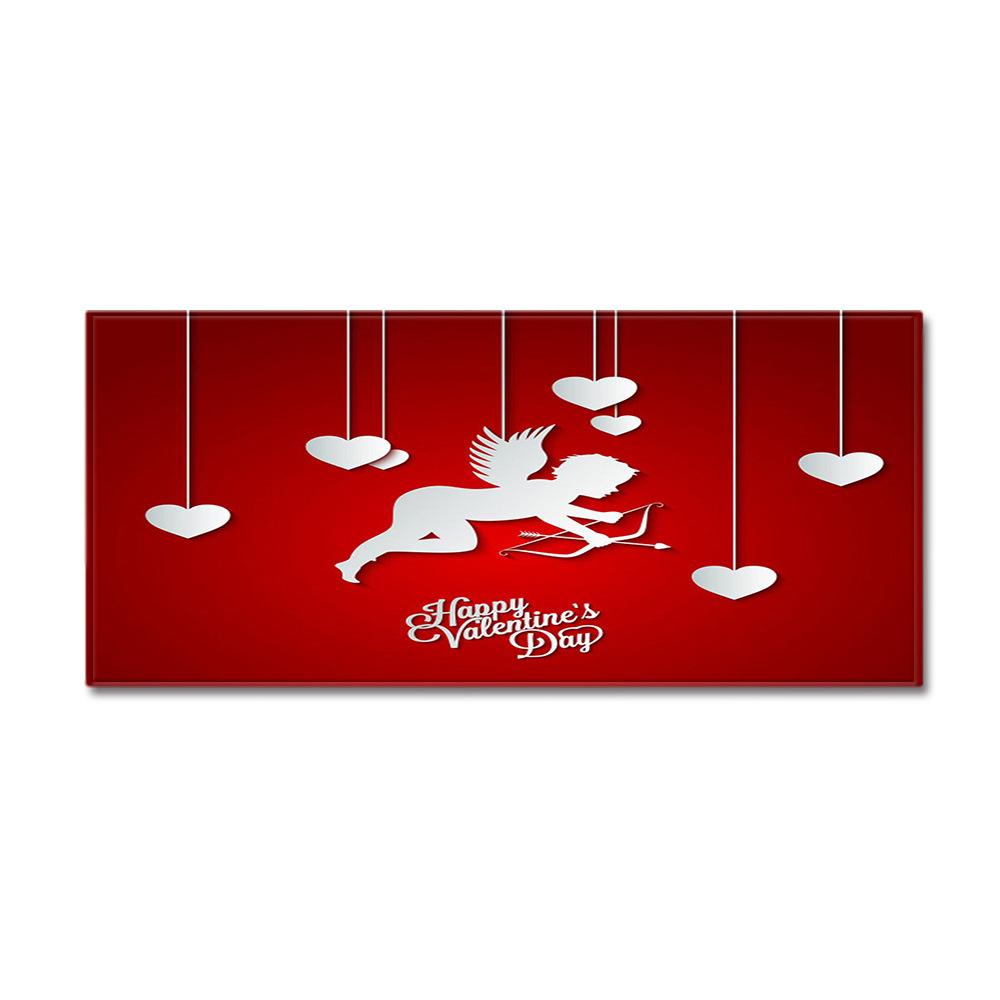 Valentine'S Day Carpet Long Floor Mat Love Theme Doormat