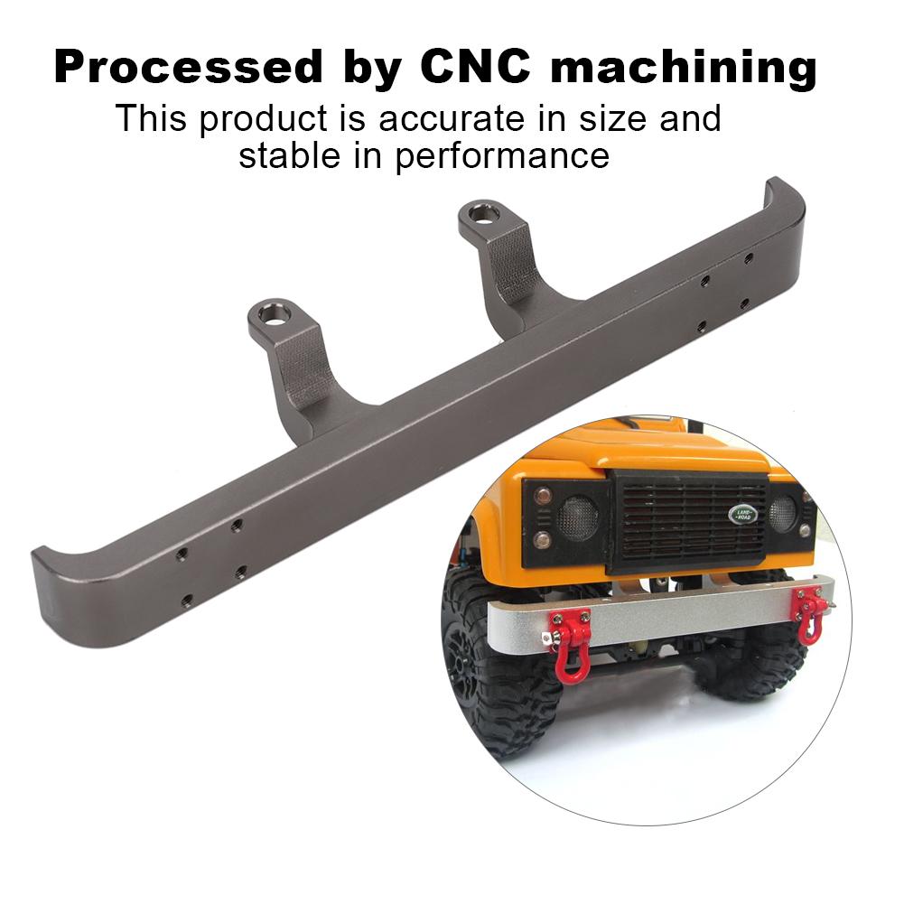 Aluminum Alloy Front Anti Collision Bumper Fit for MN D90 MN-99 MN-91 FJ-45 RC Upgrade Parts(Silver MN-001S )