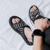 Slippers men's outer wear personalized fashion one-word drag men's non-slip casual indoor sandals summer beach leather drag men's 607-R