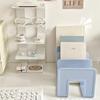 Clear Acrylic Four-Section Desktop Bookshelf Organizer