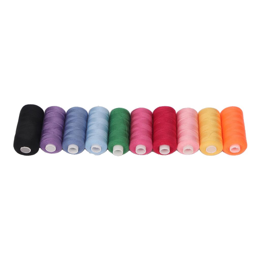 400 Yards Each Embroidery Thread 10pcs Handcraft DIY Wear Resistant Sewing Thread Colorful Thread