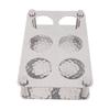 6 Holes Serving Display Tray Stainless Steel Glass Cup Rack Practical Wine Glass Tray  Bar