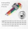 Colored Hex Key Set with Multifunctional 6-Point Screwdriver