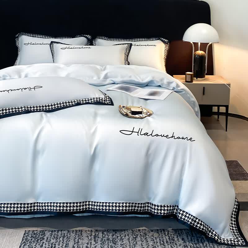 HLA Washed Ice Silk Summer Quilt 4-Piece Set