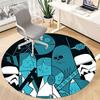 1pc Alien Illustration Office Round Area Rug, Under Office Chairs Bedroom Living Room Home Decor, Room Deco, Available in Various Sizes
