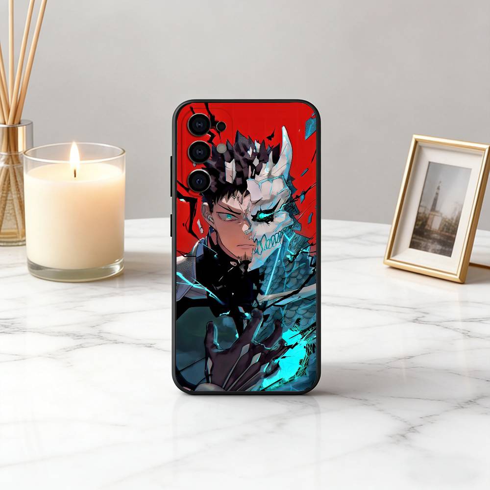 Monster K-Kaiju No. 8-es Phone Case For Samsung S25,S24,S21,S22,S23,S30,Ultra,S20,Plus,Fe,Soft Silicone Black Cover