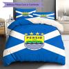 Persib Bandung Pattern Bedding Set Quilt Cover Pillowcase Home Decor Gift (1 * duvet cover + 2 * pillowcase, without core)