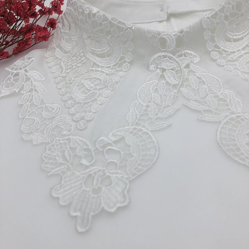 1 stück Modische Frauen Gefälschte Abnehmbare Hemd Spitze Dekorative Kragen Falsche Bluse Top Frauen Kleidung Zubehör